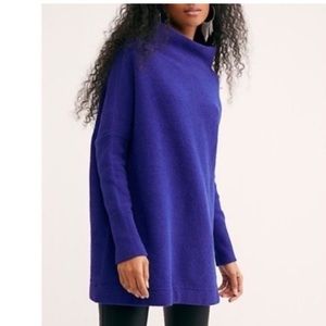 Free People Ottoman Tunic Sweater in Purple M